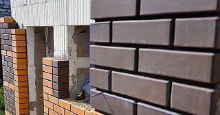 Фасады домов из кирпича в Юрге: качественная кладка от 1140 рублей